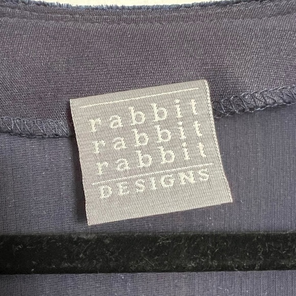 Vintage Rabbit Designs Velour Cardigan – Paisley Trim – Navy Blue – Size 12 - Picture 7 of 10